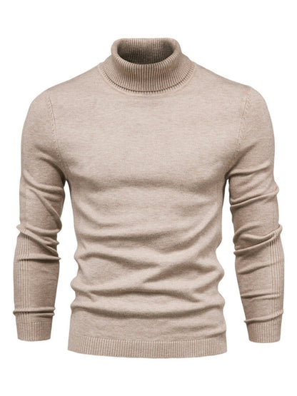 Turtleneck Men's Pullover Sweater Casual Knitwear