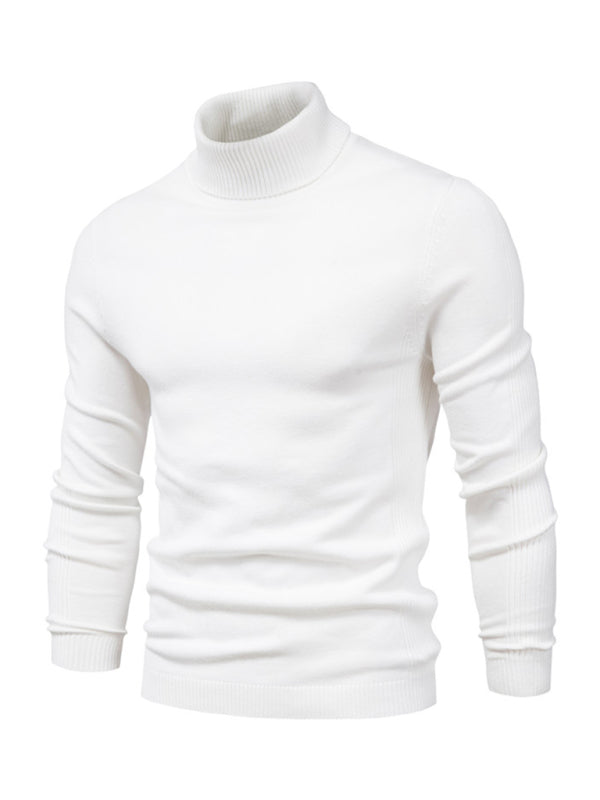 Turtleneck Men's Pullover Sweater Casual Knitwear