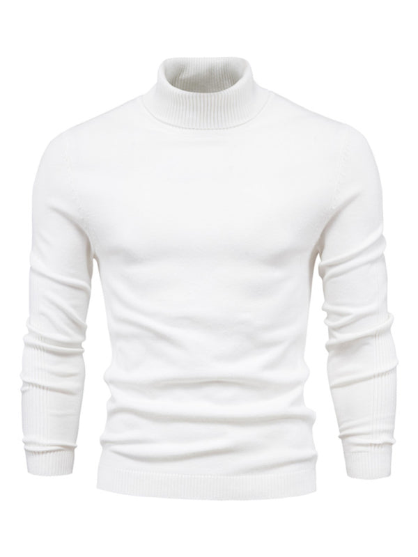 Turtleneck Men's Pullover Sweater Casual Knitwear