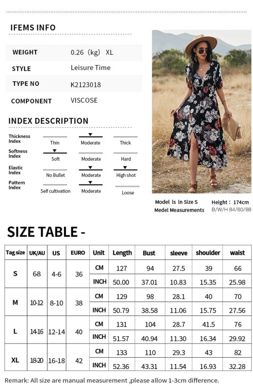 Women's Sexy Printed Waist Slimming Dress