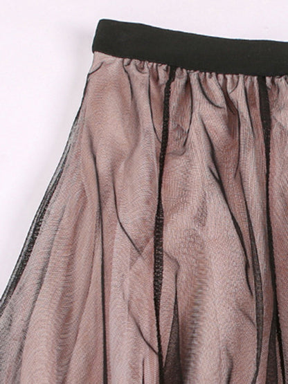 Women's Chiffon Woven A-Line Skirt