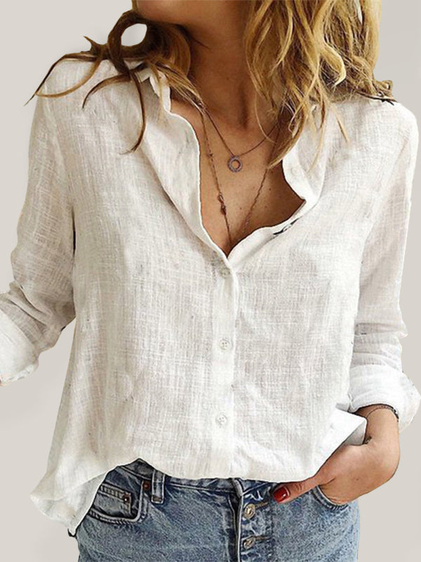 Stylish Leisure Woven Knit Women's Spring-Summer Shirt