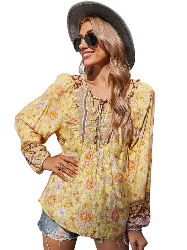 Bohemian Paisley Women's Blouse