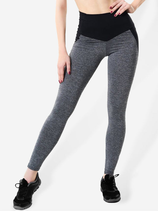 Ladies Stitching Hip Lifting High Waist Sweatpants Yoga Pants