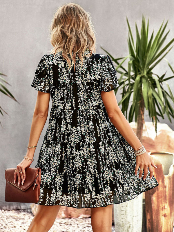 Women's Woven Printed Bohemian Dress