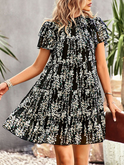 Women's Woven Printed Bohemian Dress