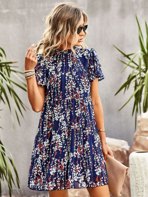 Women's Woven Printed Bohemian Dress