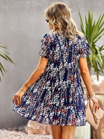 Women's Woven Printed Bohemian Dress