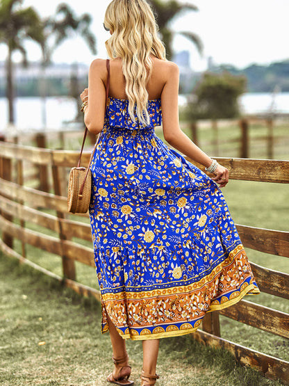 New Ladies Bohemian Casual Vacation Long Dress