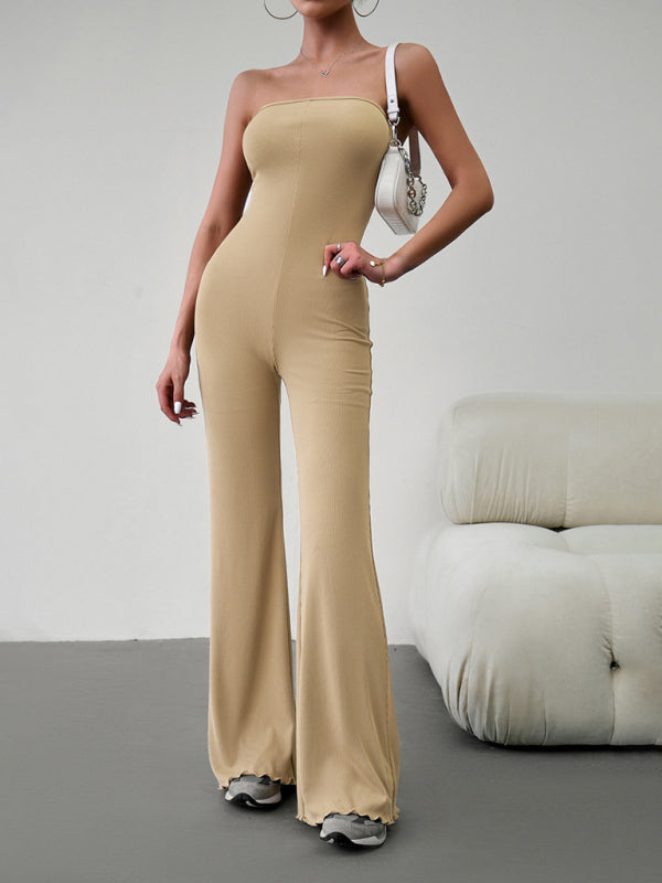 New women's elegant temperament slim sexy tube top jumpsuit