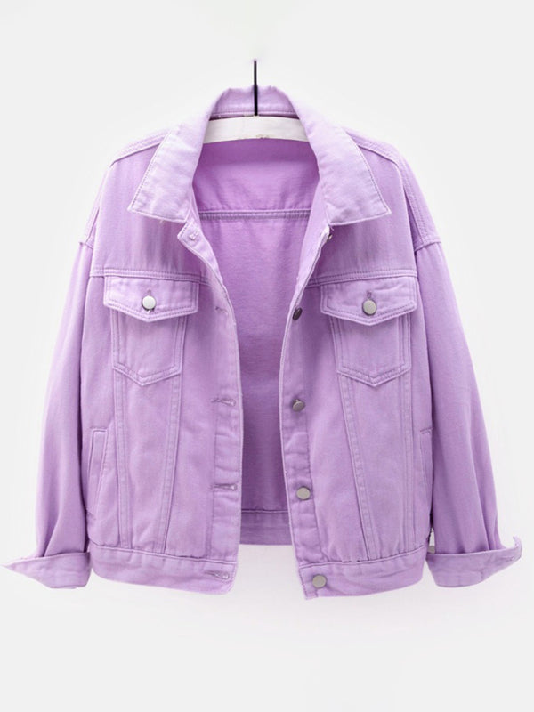 Women's New Colorful Large Size Denim Jacket