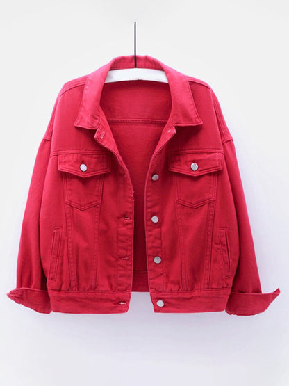 Women's New Colorful Large Size Denim Jacket