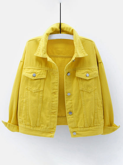 Women's New Colorful Large Size Denim Jacket