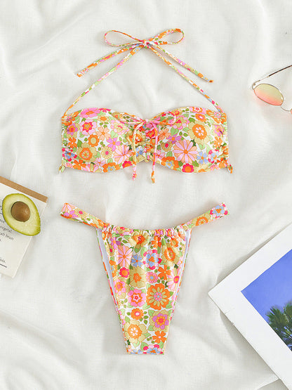 Women's Swimwear Sexy Resort Floral Bikini