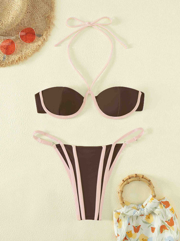 New women's split swimsuit sexy bikini