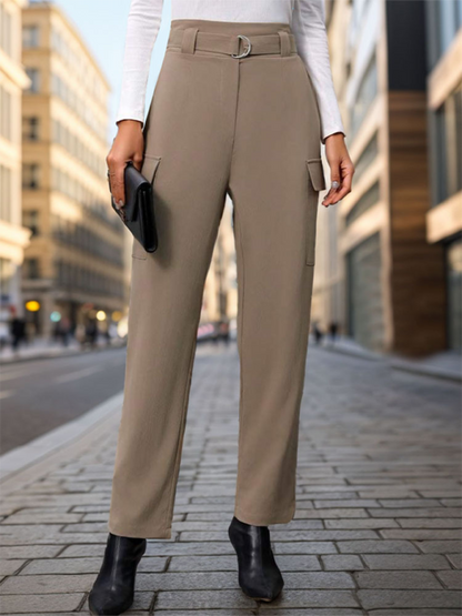 New women's lace-up commuter pocket trousers