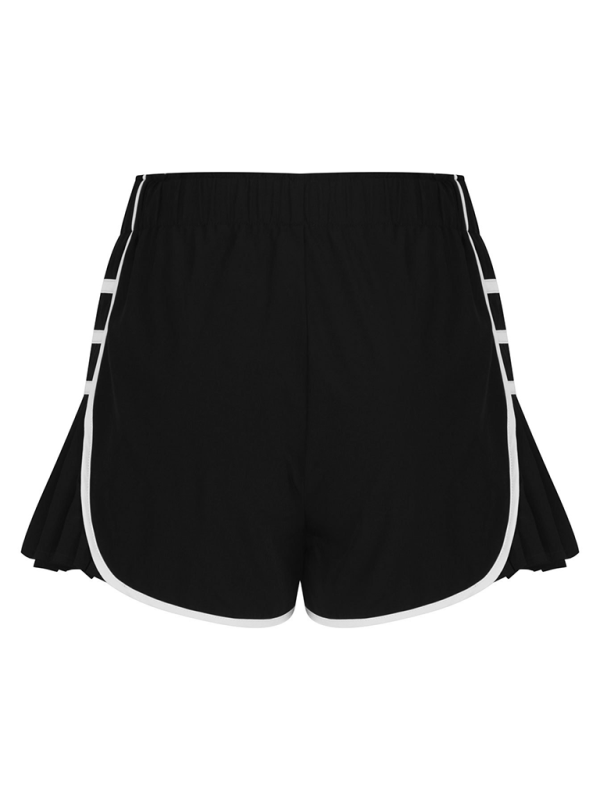 Ladies new style sports quick-drying pleated shorts