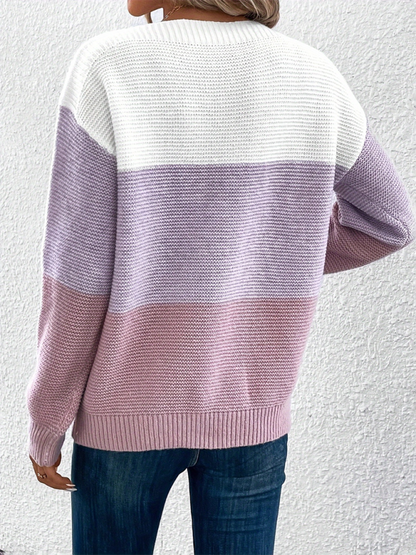 Loose crew neck sweater