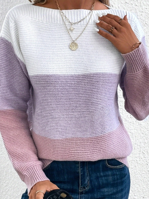 Loose crew neck sweater