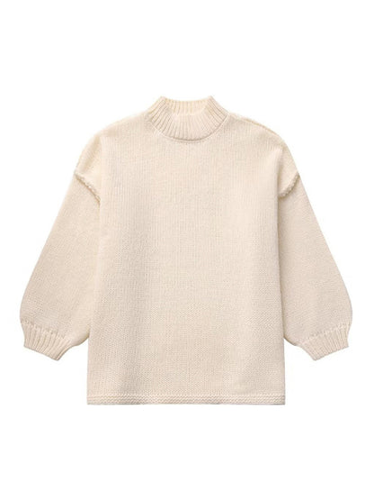 Fashion Loose Casual Knitted Pullover Sweater