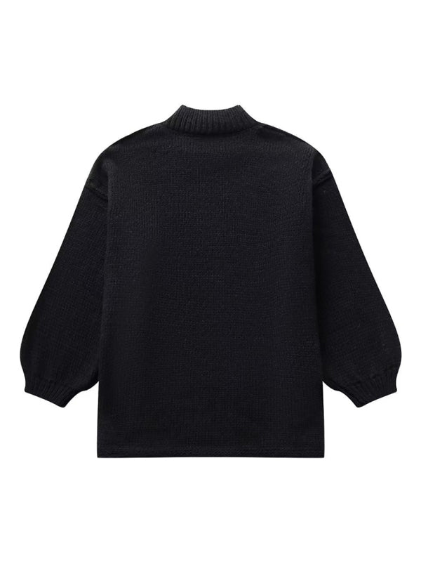 Fashion Loose Casual Knitted Pullover Sweater