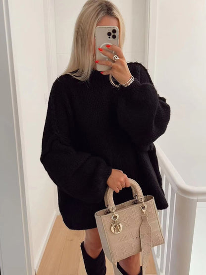 Fashion Loose Casual Knitted Pullover Sweater