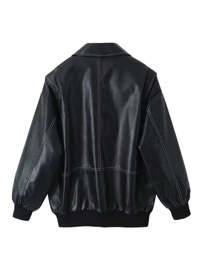 Vintage Leather Motorcycle Jacket