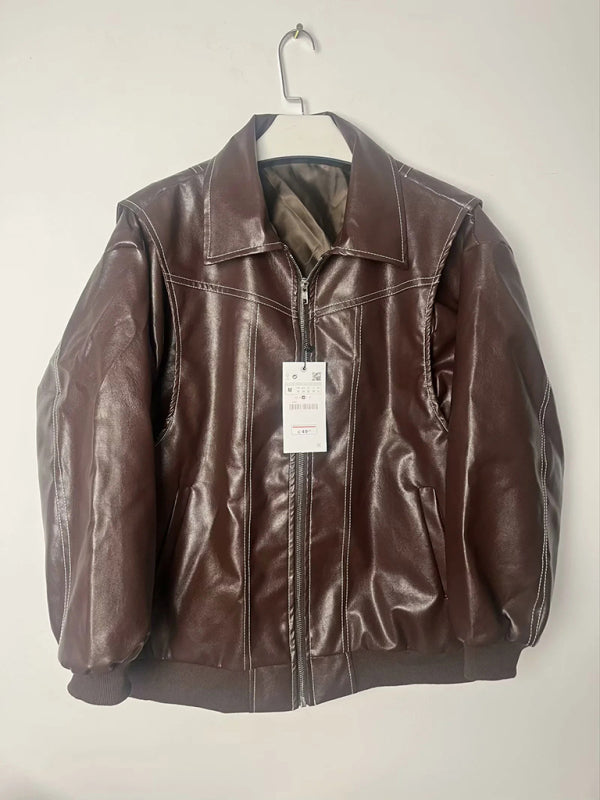 Vintage Leather Motorcycle Jacket