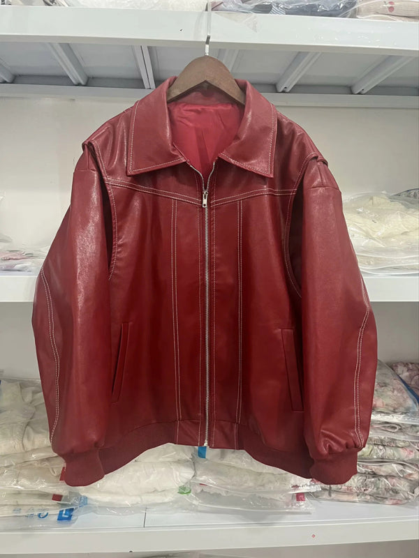 Vintage Leather Motorcycle Jacket