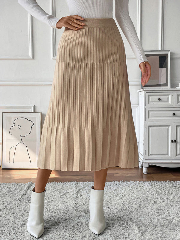 New Pleated Knit Skirt