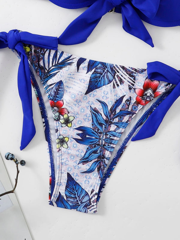 Women's Fashion Two-tone Printed Bikini