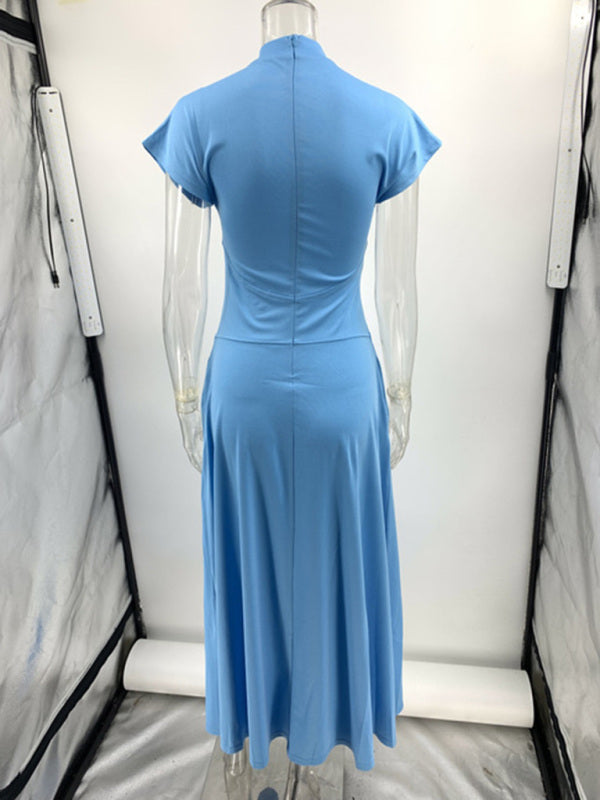 Women's slim fit slit maxi dress