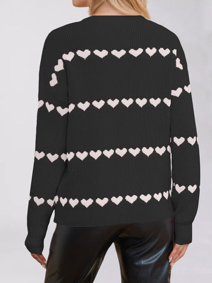 Valentine's Day Love Loose Sweater Cardigan