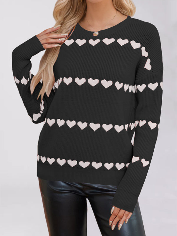 Valentine's Day Love Loose Sweater Cardigan