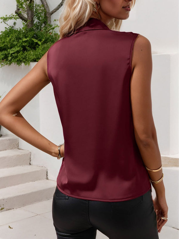 Elegant Sexy Women's Sleeveless Shirt Tops