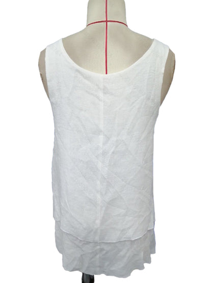 New vest tube top sling sleeveless double layer cake tail T-shirt top