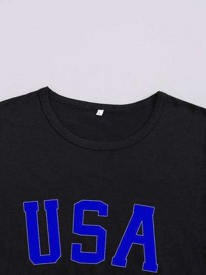 Women's USA Graphic Slim Fit T-shirt